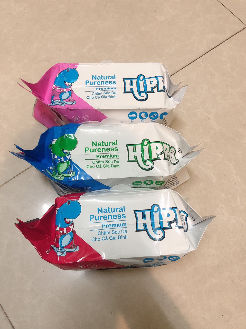 [HCM]Khăn giấy ướt Hippo 125 tờ không mùi