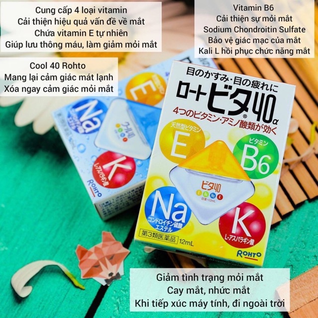 .T.h.u.ố.c. nhỏ mắt nội địa Nhật rohto