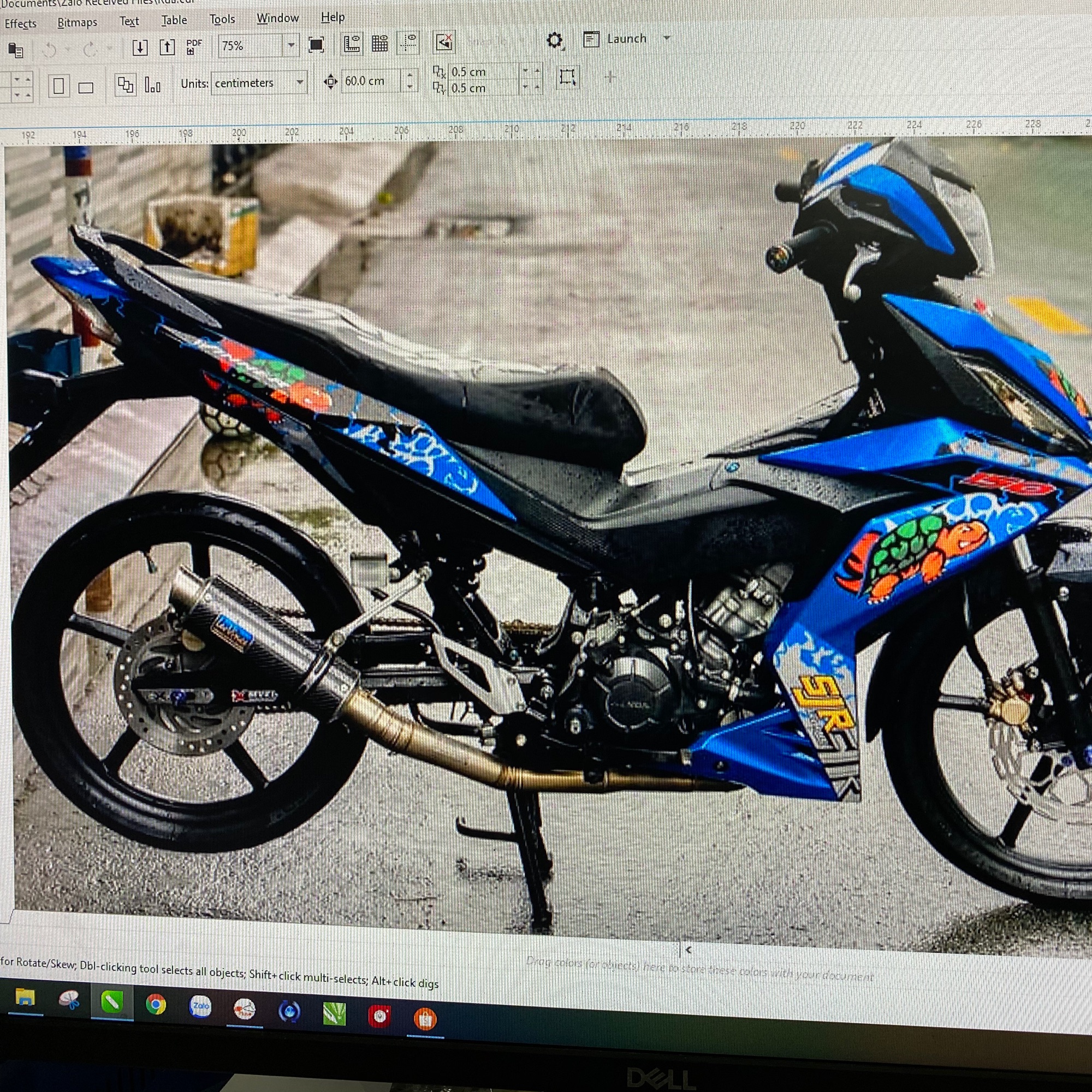 Tem rời Winner 150 mẫu con rùa xanh đen