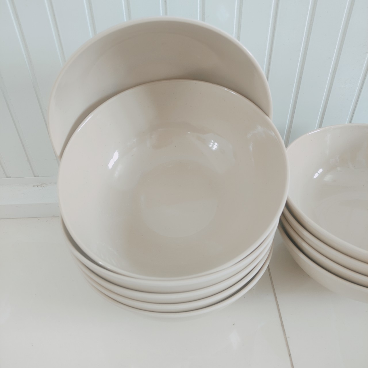 Tô Chén Bát Melamine Màu Nâu