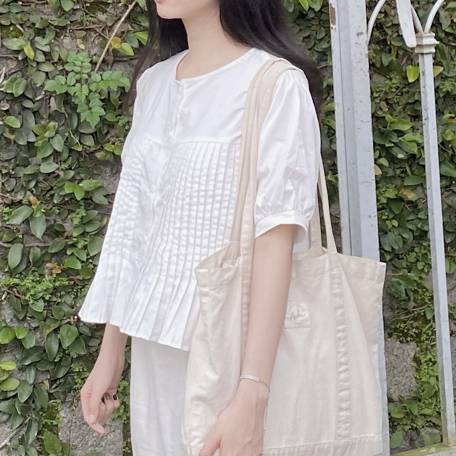 DOB - Áo tay ngắn xếp li Cola