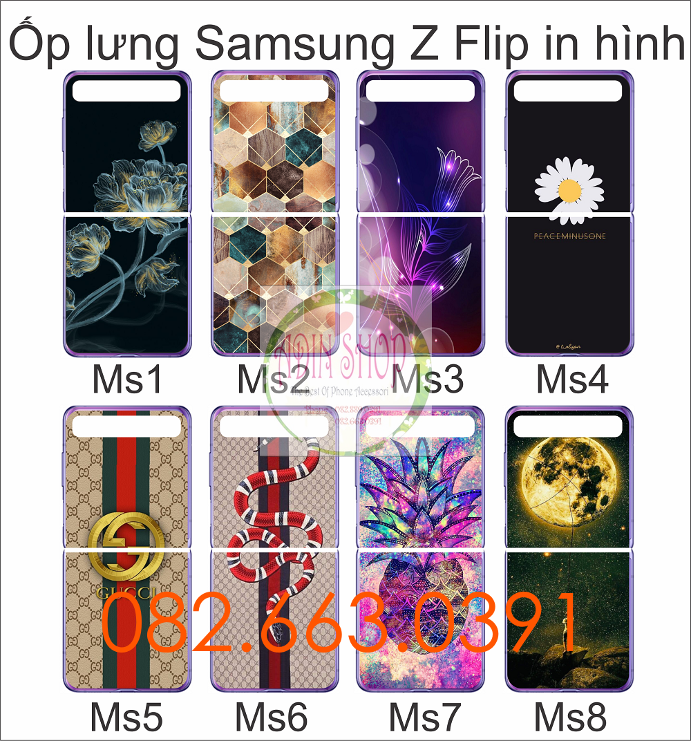 Ốp lưng Samsung Z Flip in hình nhiễu mẫu đẹp