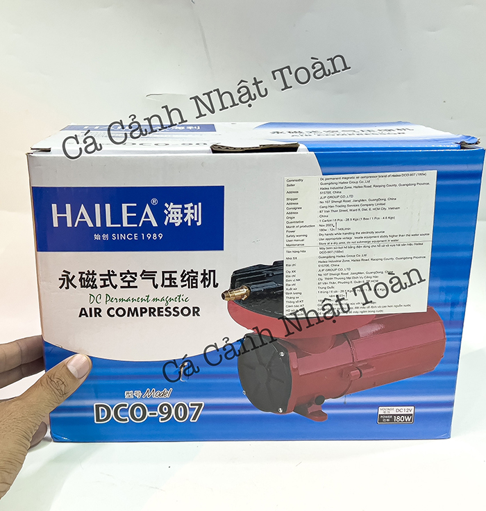 "hoàn tiền đến 10%" máy chạy oxy bình ắc quy hailea dco 907 180w bình 12v