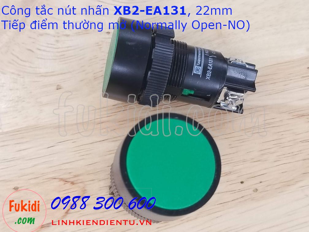 Nút nhấn nhả XB2-EA141 đỏ và XB2-EA131 xanh phi 22mm