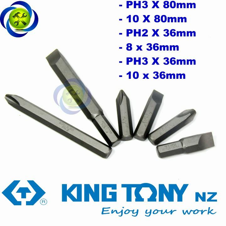 [HCM]Bộ mũi vít đóng Kingtony 6 cây KING8036
