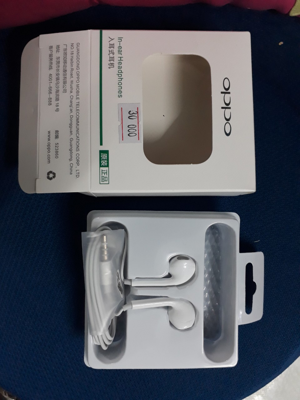 Tai Nghe OPPO R11 ZIN - Có Mic kiểu dáng iphone
