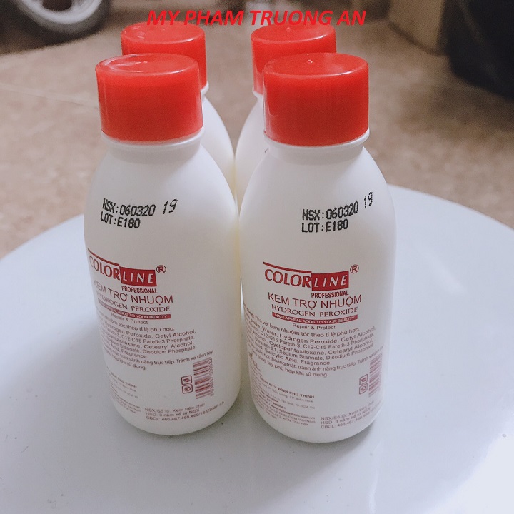 Kem trợ nhuộm thảo dược oxy 9% colorline