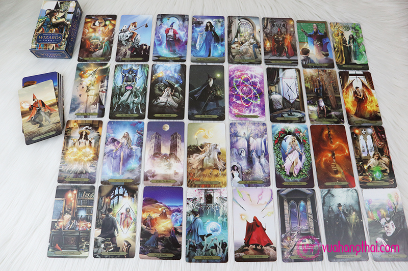 Bộ bài bói Wizards Tarot by Barbara Moore cao cấp