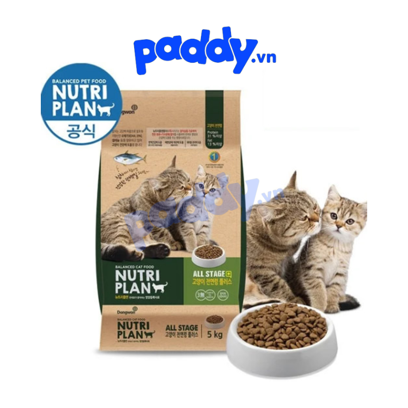 [5kg] Hạt Cho Mèo Mọi Lứa Tuổi Nutri Plan Cat All Stage Plus