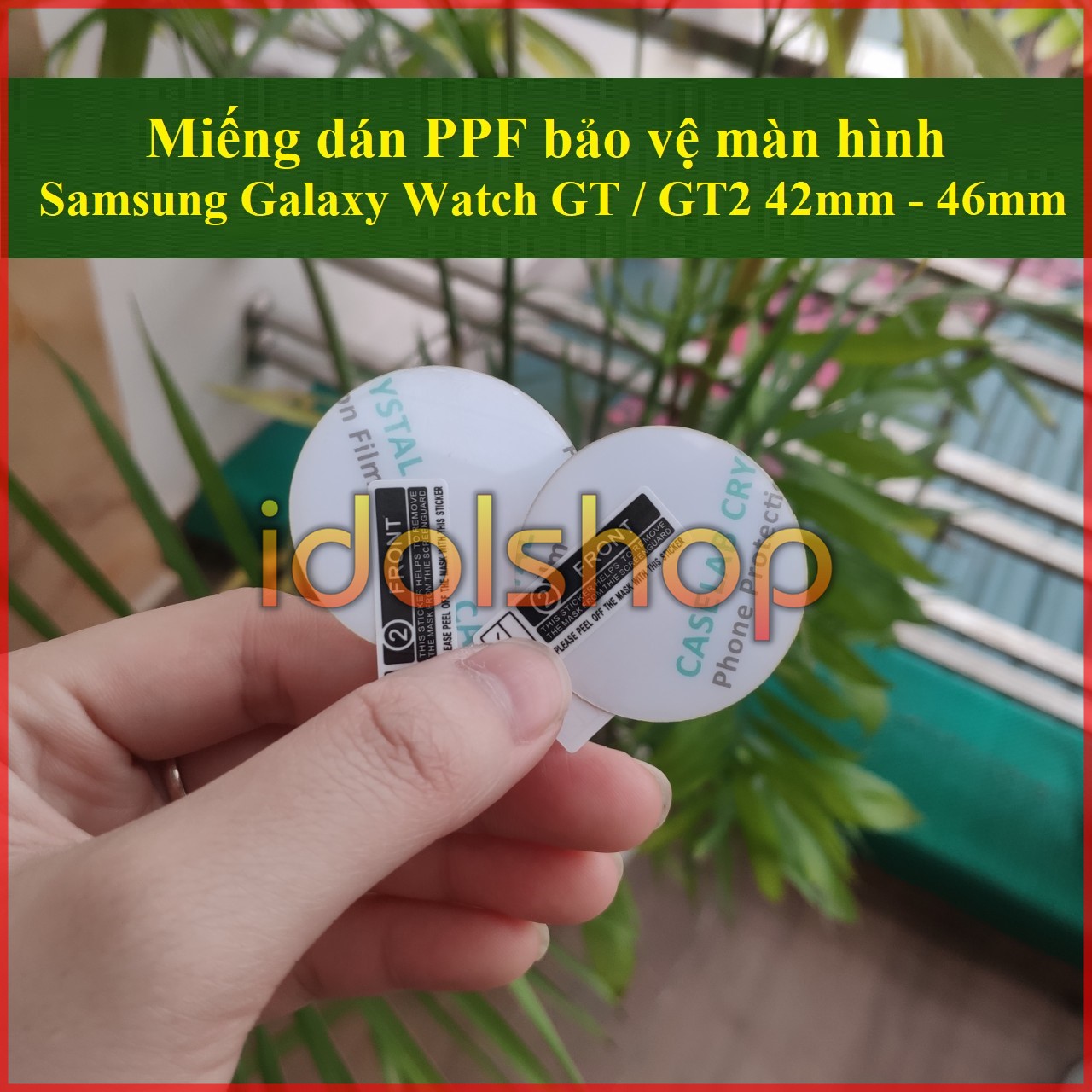 Miếng dán ppf bảo vệ huawei watch gt2 42mm / 46mm