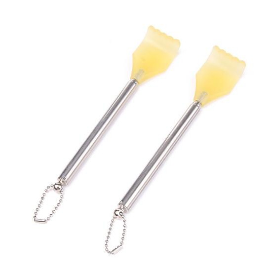 (GIẢM GIÁ SÂU) GẬY GÃI LƯNG MÓC KHÓA RÚT GỌN - CÂY GÃI LƯNG HÌNH BÀN TAY NHỰA THÂN INOX TIỆN DỤNG