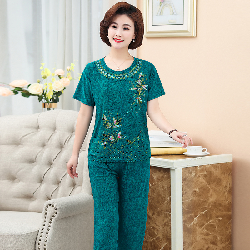 Đồ ngủ nữ trung niên-đồ bộ mặc nhà nữ