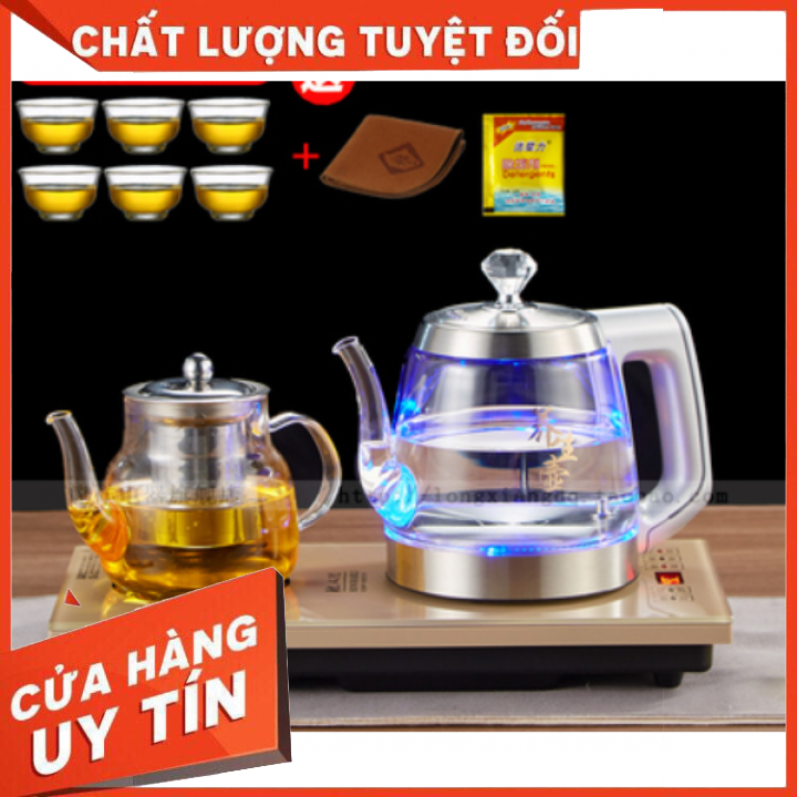 Bộ Ấm Đun Nước Siêu Tốc Tự Động Pha Trà Tại Bàn Tách Pha Ủ Nhiệt