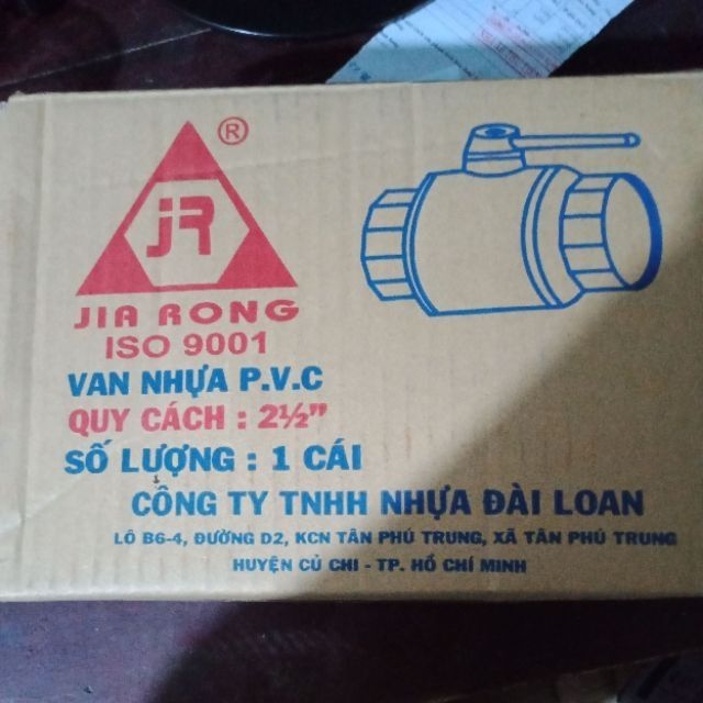 van nước pvc phi 75