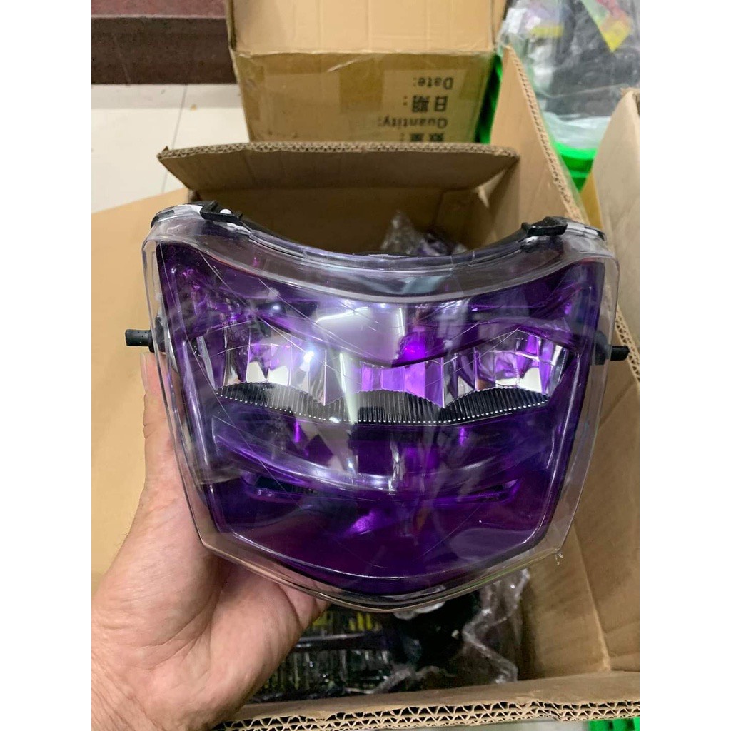 Đèn pha led 2 tầng lắp Wave 50cc, 100cc, 110cc, Wave S đủ màu