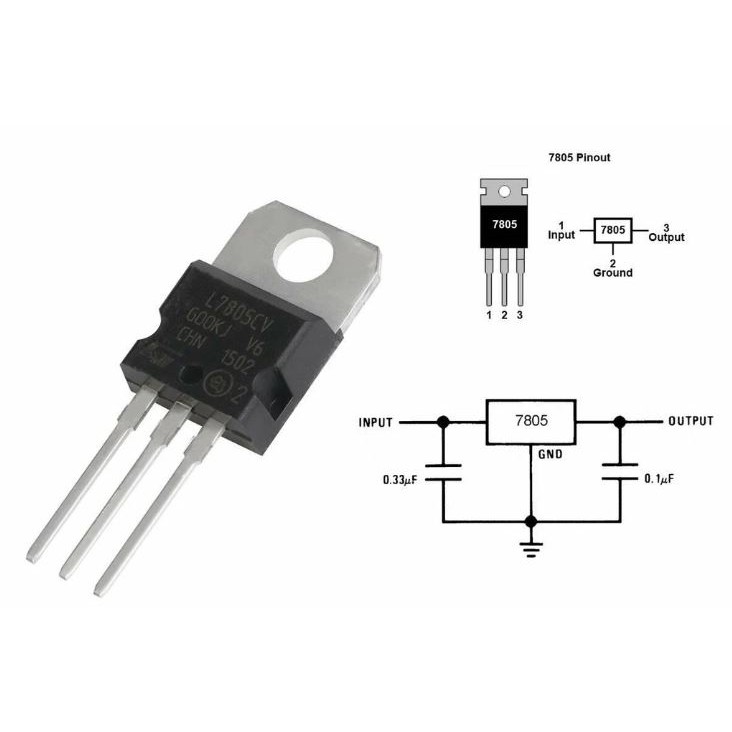Combo 10 con IC L7805 7805