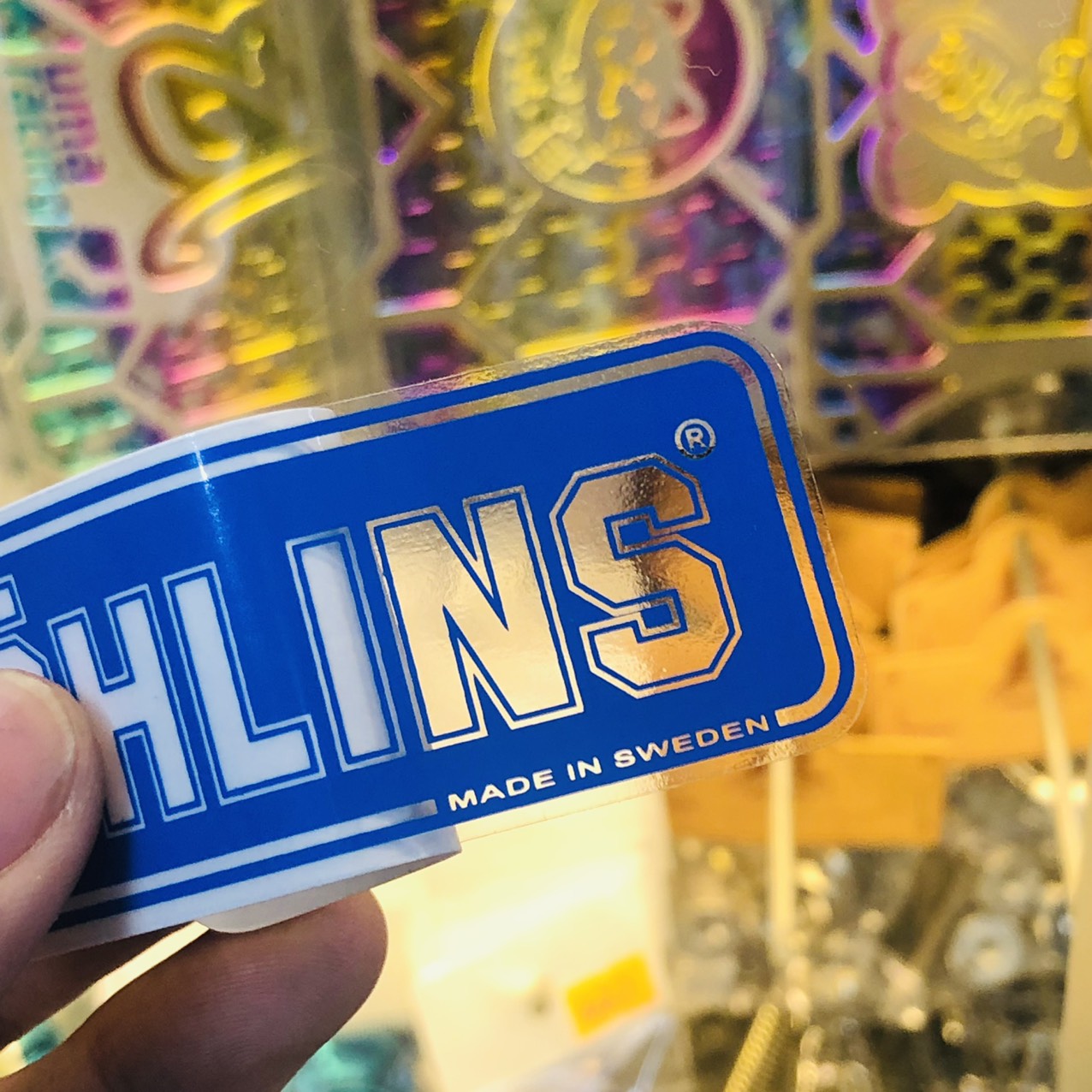 Tem Ohlins Xanh Thuỵ Điển Kéo Lụa - Cao Cấp