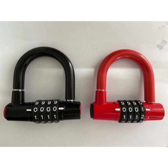 Ổ khóa mini 4 mã số cao cấp hình chữ U