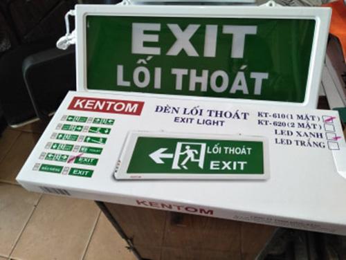 Đèn exit kentom kt 620 2 mặt
