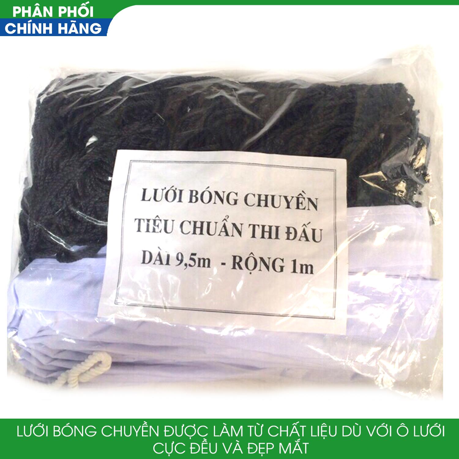 Lưới bóng chuyền loại Dù 9.5mx1m mắt lưới 100mm