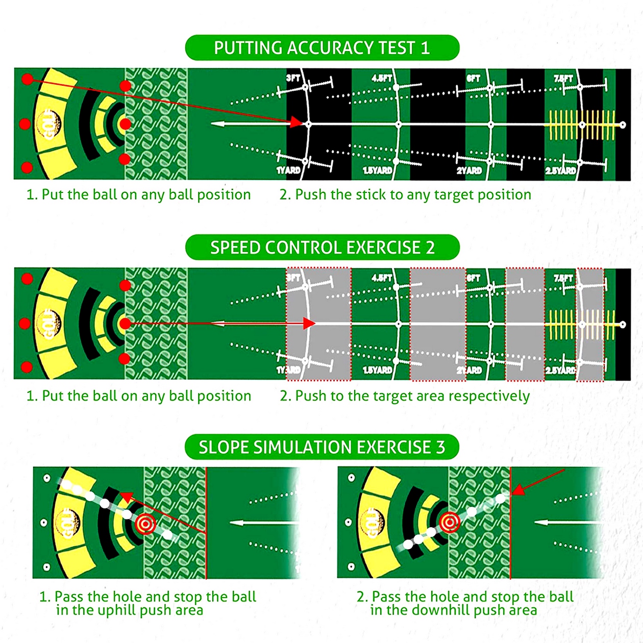 Thảm golf putting thế hệ mới - Loại 1 hàng nhập khẩu