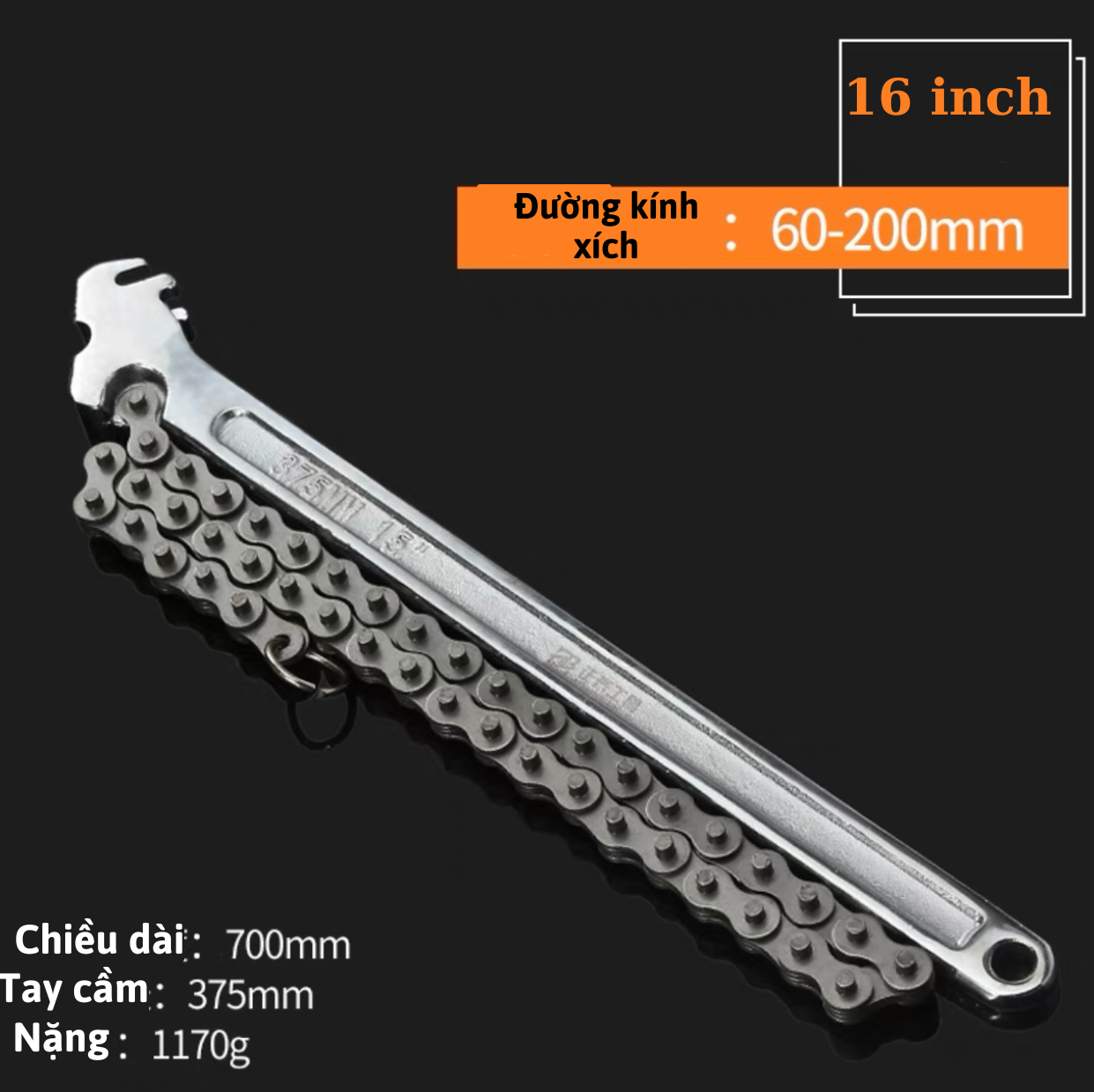 Cờ lê xích FQ,mỏ lết xích FQ,cờ lê xích đa năng,cảo mở lọc nhớt dầu,cờ lê mở cốc lọc,cờ lê dây xích răng cưa,cảo dây xích,dây đai,vam tháo lắp mở dầu
