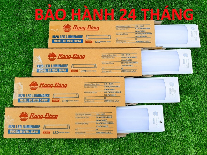 Bộ Đèn Led Bán Nguyệt Rạng Đông 30cm 0,3m M26 Ánh Sáng Trắng Chính Hãng