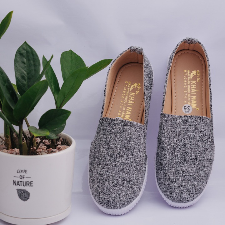 [HCM]GIÀY LƯỜI BỐ XÁM