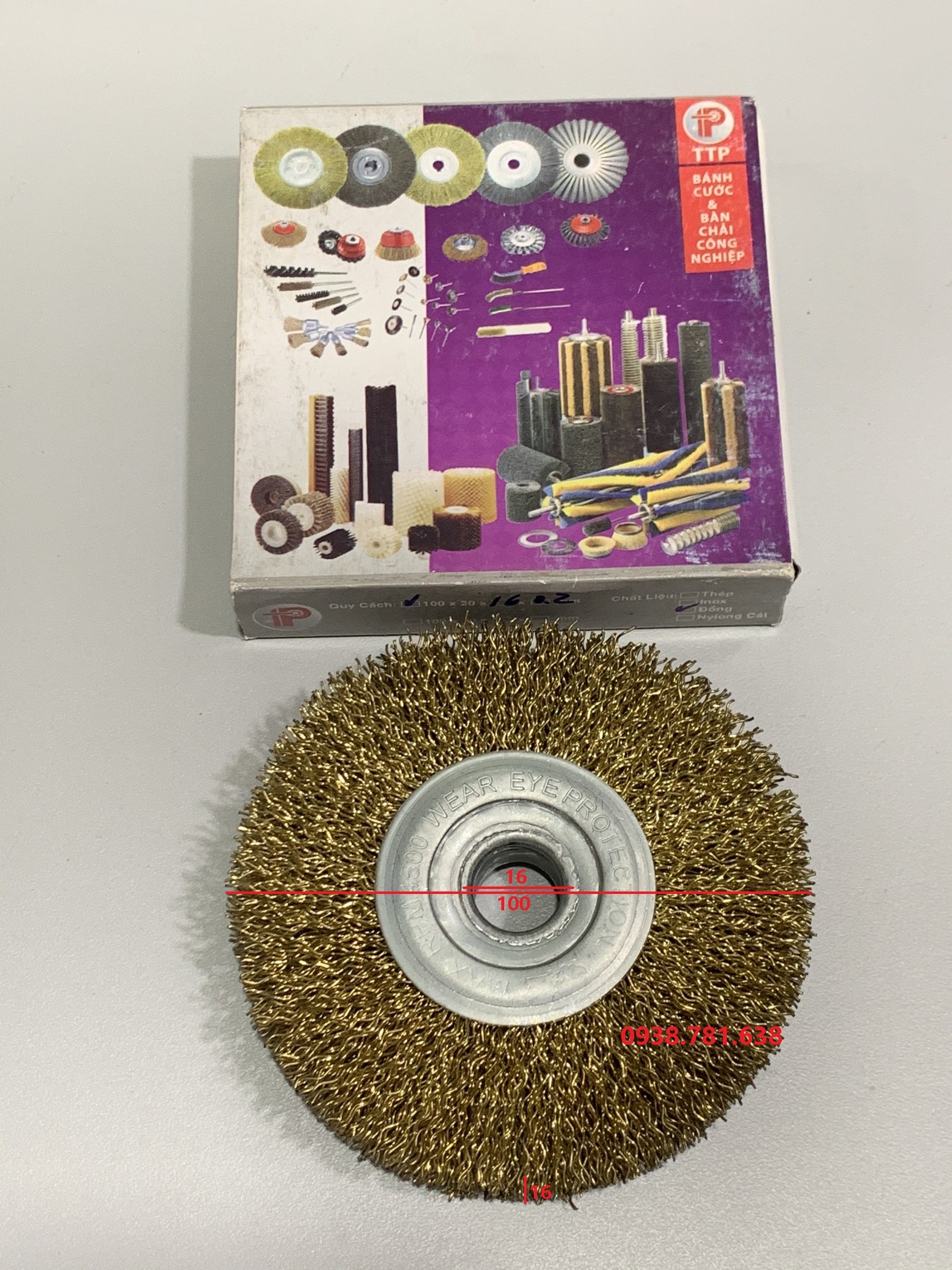 Bánh cước thép 100x16x16(0.3-0.5-0.8)