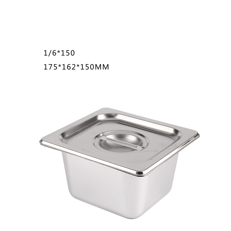 [HCM]Khay Inox Đựng Topping 1/6 (V2)