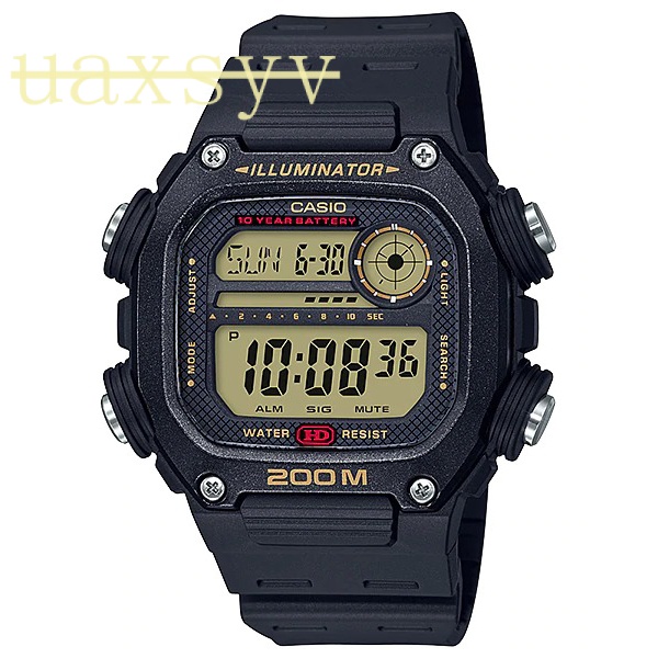 Casio đồng hồ báo thức năm bộ dw-291h mét chống nước pin 10 năm dw-291hx200 chính hãng