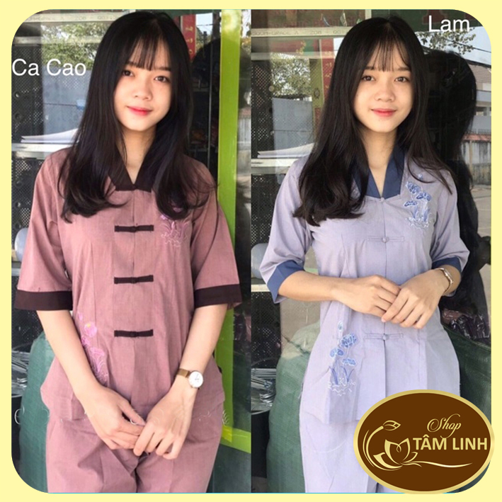 Đồ Lam Đi Chùa _ Mẫu La Hán Phối Nữ
