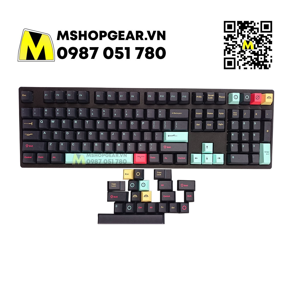 Bộ keycap bàn phím cơ Metropolis (clone) thick pbt dye-sub cherry profile