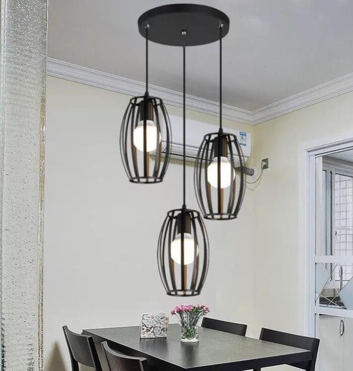 [HCM]bộ đèn thả bàn ăn 3 chao - đèn thả trang trí