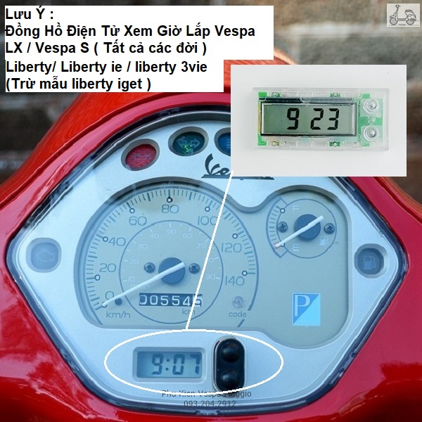 Đồng hồ Giờ Vespa LX S Liberty