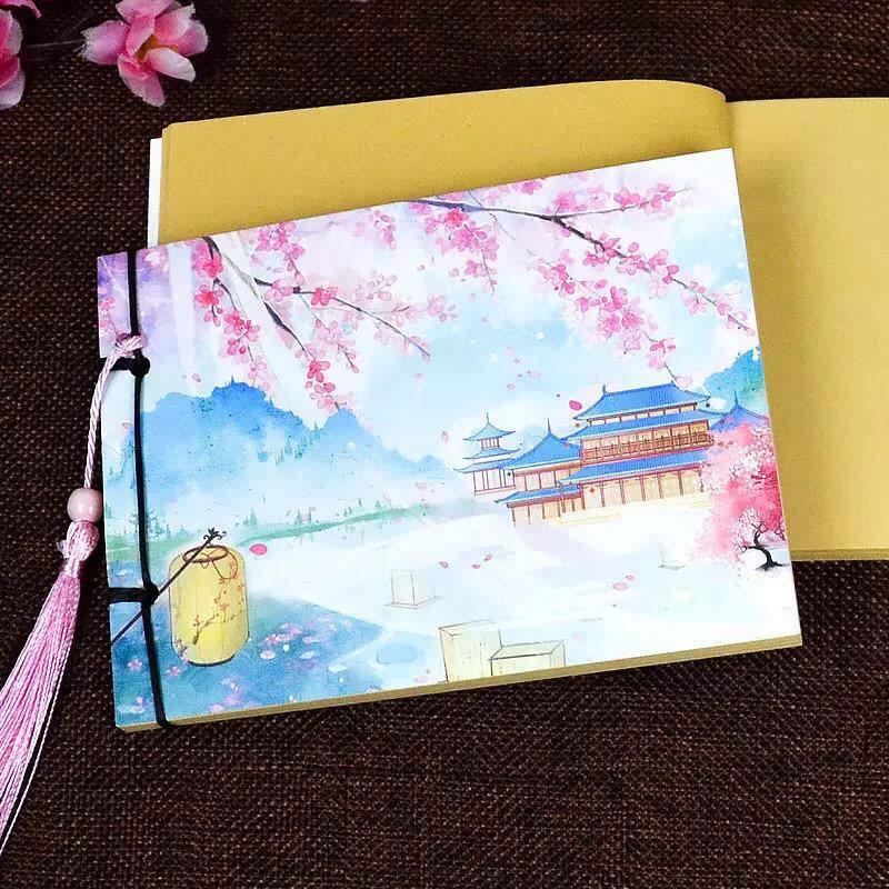 Combo 2 Sổ tay cổ trang Postcard