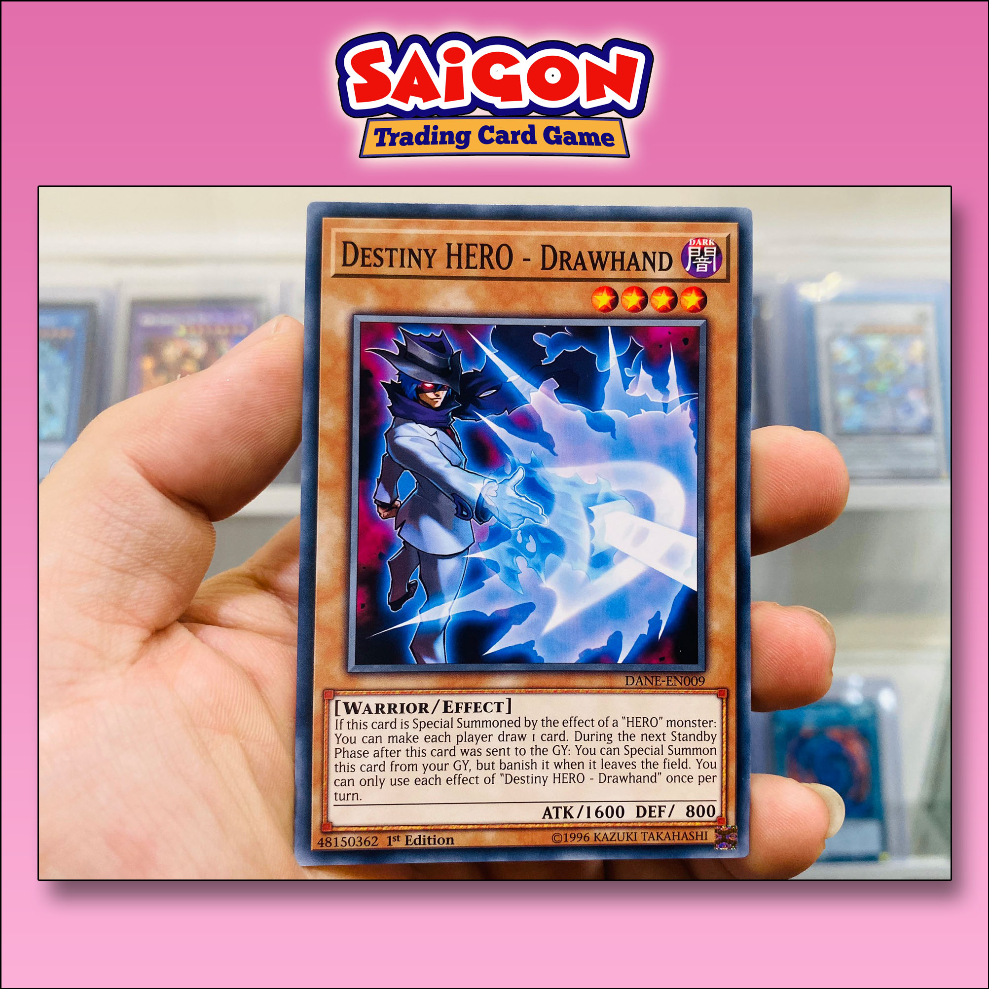 Thẻ bài yugioh mã dane-en009 - destiny hero - drawhand - common - 1st edition