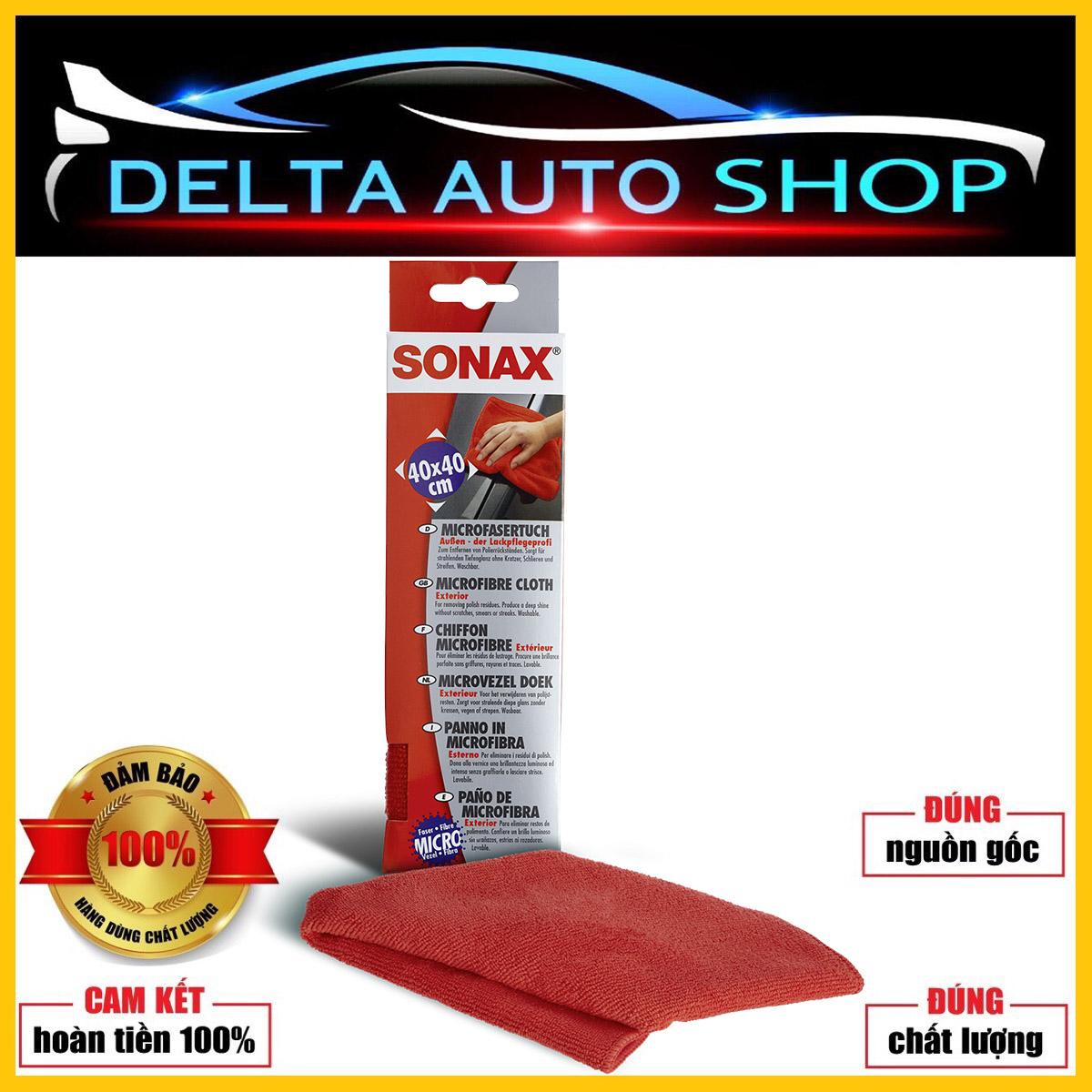 Khăn lau siêu sợi đánh bóng sơn Sonax Microfibre cloth (40cm x 40cm)