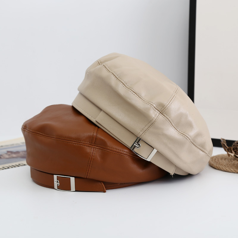 Mũ nồi, mũ beret nữ da hàn quốc thời trang
