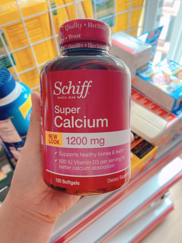 Viên Uống Bổ Xương Khớp Schiff Super Calcium (120v) Mỹ 01/2022