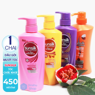 Dầu gội Sunsilk Natural 450ml Thái Lan cho bạn mái tóc mềm mượt diệu kỳ, thumbnail