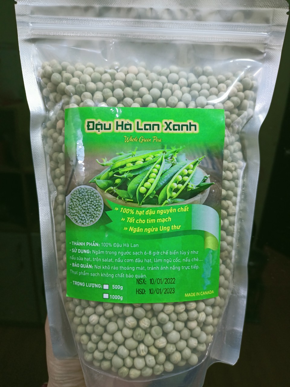 1kg Hạt rau mầm đậu Hà Lan hàng chuẩn làm rau mầm/nấu sữa hạt