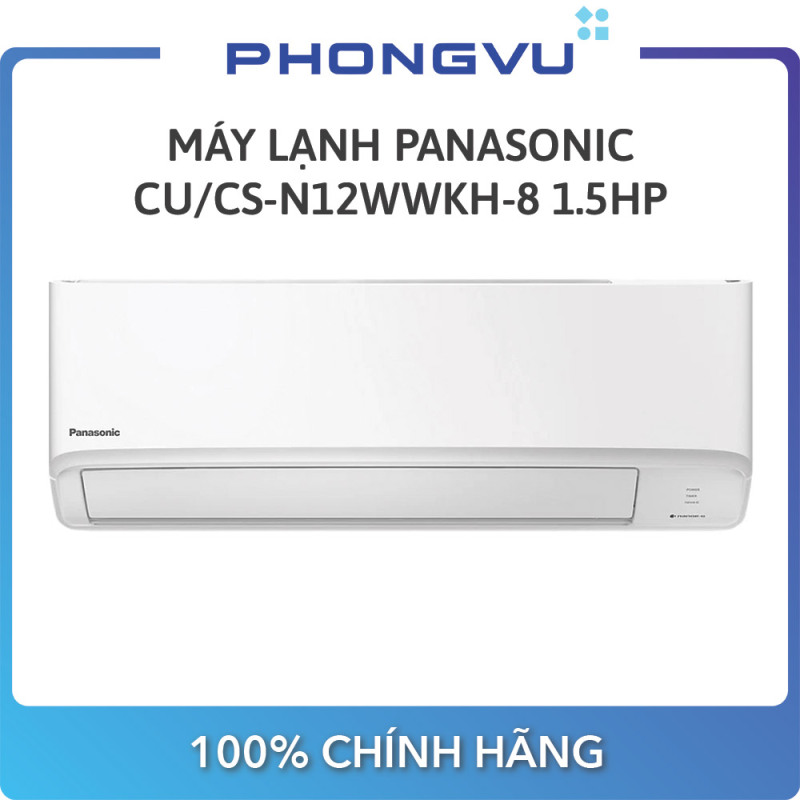 Máy lạnh Panasonic 1.5 HP CU/CS-N12WKH-8 - Bảo hành 12 tháng - Miễn phí giao hàng Hà Nội & Hồ Chí Minh