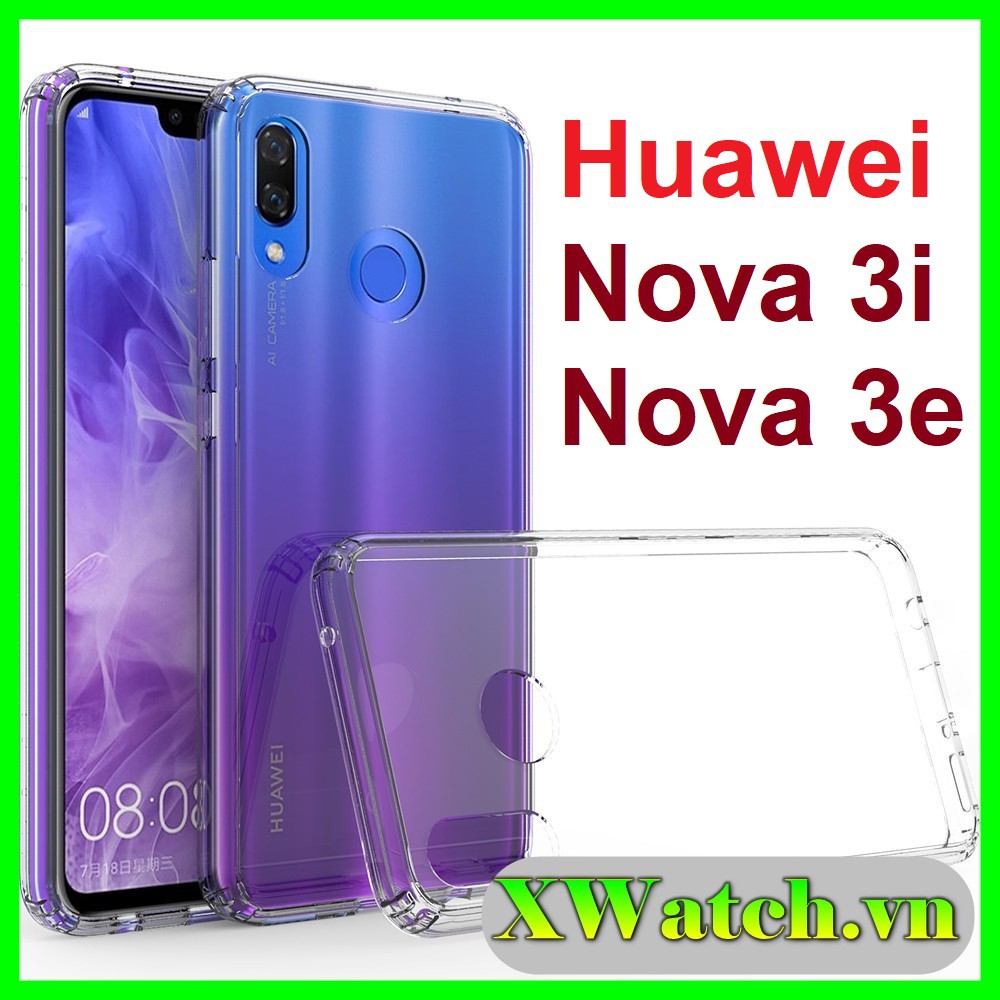 Ốp silicon Huawei Nova 3i / Nova 3e trong suốt