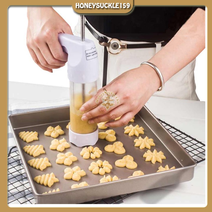 Khuôn Nhấn Bánh Quy Cookies Press 12 Mặt Và 6 Đầu Trang Trí Bánh