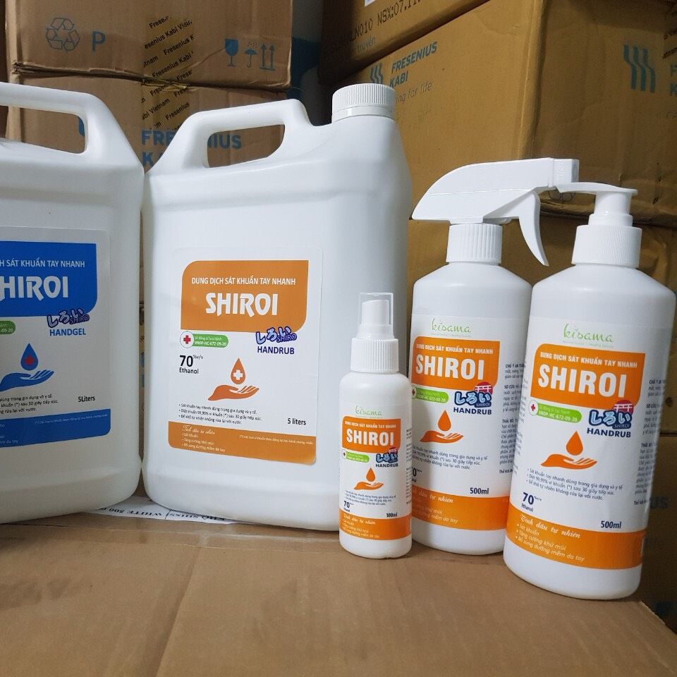 Nước Rửa Tay Khô Sát Khuẩn Shiroi 5L  (Thế Hệ Mới)