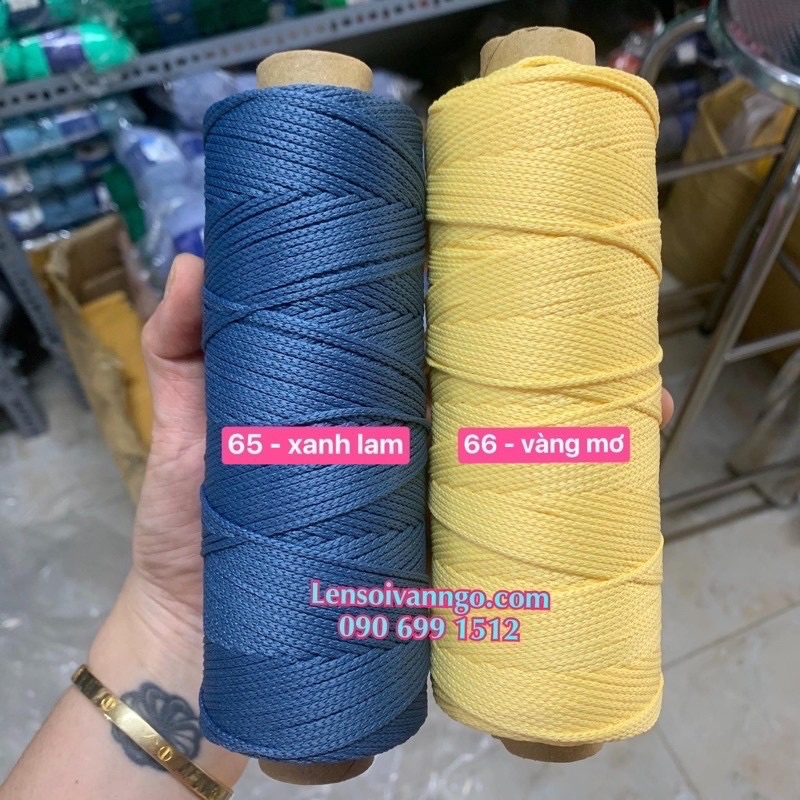Sợi dệt trơn 2mm Craftyarn VN (Mã 01   Mã 50)