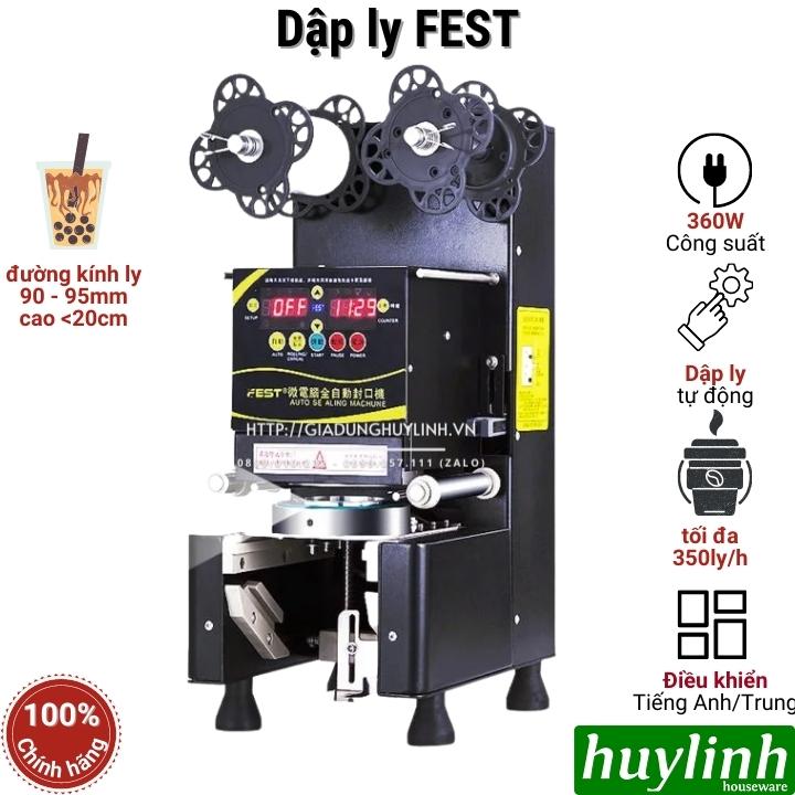 Máy dập ép miệng cốc ly tự động FEST - Hàng nội địa Trung