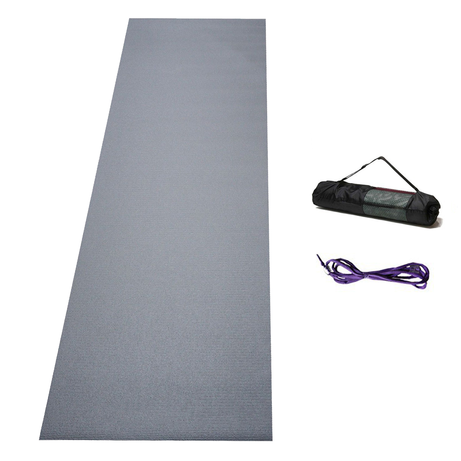 Thảm tập yoga PVC 4mm (Tặng kèm túi đựng & dây buộc thảm)