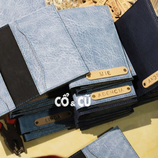 Ví Da Đựng Passport Cover (Chat để khắc theo yêu cầu)